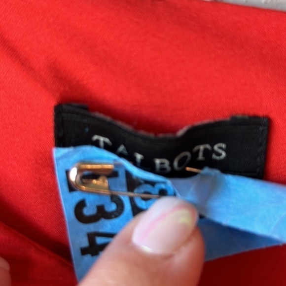 Talbots Red Shift Dress Size 8 - Picture 10 of 14